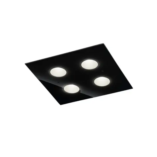 Helestra Nomi plafoniera LED 38x38cm dim nero Sconto