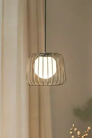 Lampada a sospensione Ladore Ø 27 cm, nero-cromo Promo Stagionale