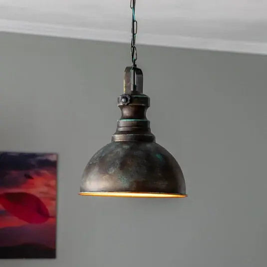 Occasione Lampada a sospensione Saglam 3710 a 1 luce Ø31cm oro antico