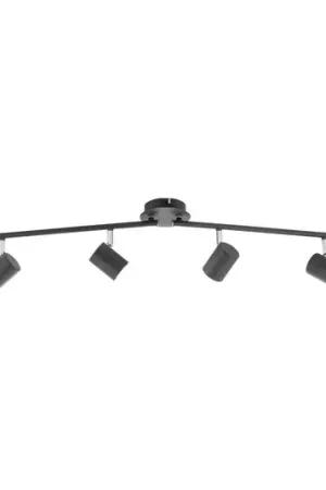 Spot da soffitto Tarik LED GU10 4 luci antracite Offerta Del Giorno