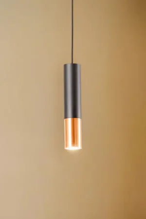 Euluna Thalassa lampada a sospensione a 1 luce GU10 nero/rame Compra Adesso