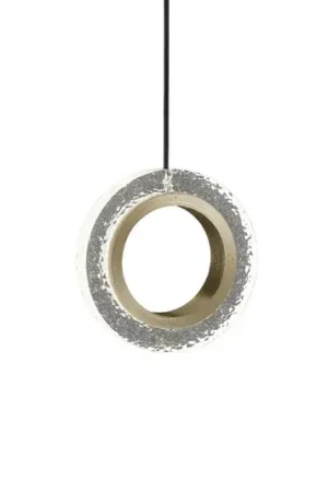 Lampada LED a sospensione Yo-Yo C, 1 luce, oro Professionale