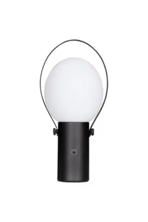 By Rydéns Bari Lampada da tavolo ricaricabile a LED IP44 nero sabbia Subito Disponibile
