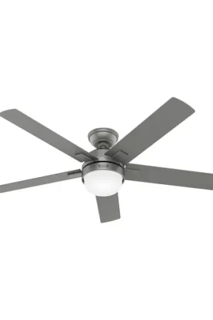 Offerta Ventilatore da soffitto Hunter Zeal Lampada AC E27 argento