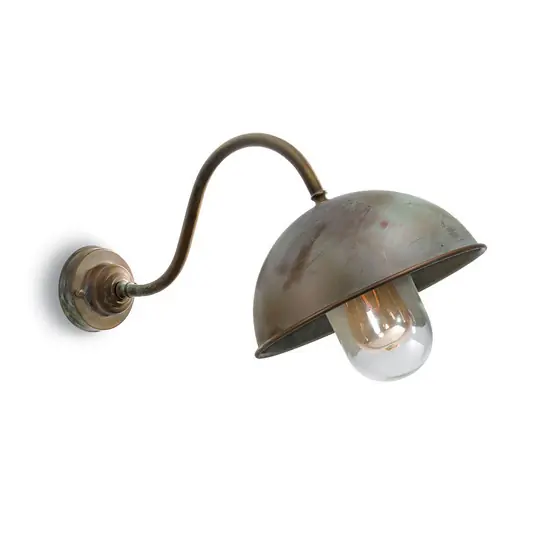 Applique Circle 3240 curva, obliqua, ottone Ultima Occasione