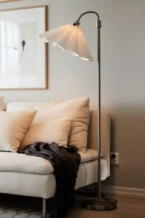 Offerta Speciale PR Home Frenja, piantana, bianco/cromo, Ø 45 cm
