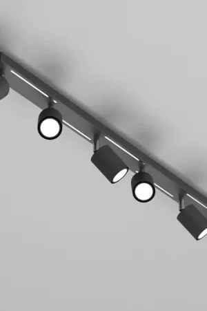 Non Perdere Faretto da soffitto Jarek antracite/cromo, 6 luci
