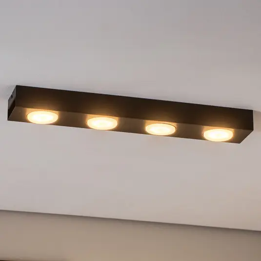 Bestseller Faretto Ian in nero, 4 luci