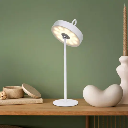 Lampada da tavolo LED Ella, magnetica, bianco Subito Disponibile