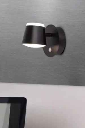 Applique LED Tondo accu, magnetica, nero Subito Disponibile
