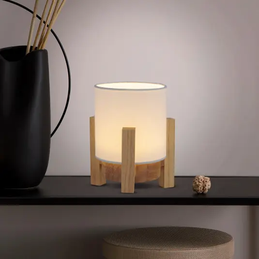 Prezzo Scontato Lampada da tavolo LED Madita, altezza 19 cm, Natur/bianco