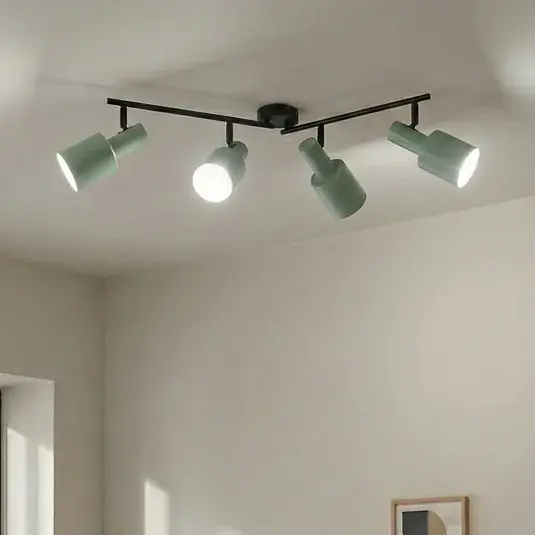 Occasione Lindby fatto da soffitto Ovelia, verde, 80 cm, a 4 luci, E27