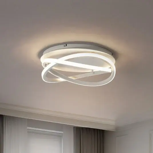 Scelto Dai Clienti Lucande Plafoniera LED Aldric, bianco, alluminio, Ø 45 cm