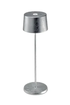 Di Tendenza Zafferano Olivia 3K lampada da tavolo ricaricabile argento