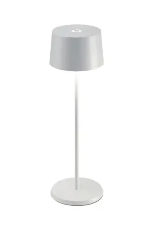 Zafferano Olivia 3K lampada da tavolo ricaricabile IP65 bianco Bestseller