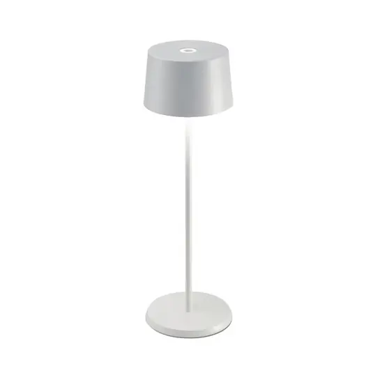 Zafferano Olivia 3K lampada da tavolo ricaricabile IP65 bianco Bestseller