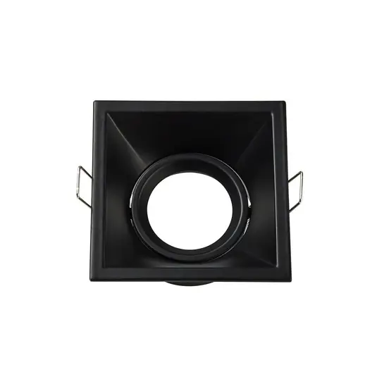 Solo Oggi Luci da incasso Slim Trim Square, nero, 9 x 9 cm, alluminio, GU10