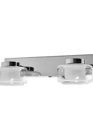 LEDVANCE Applique a LED Orbis Flame, a 2 luci, cromo, IP44 Promo Stagionale