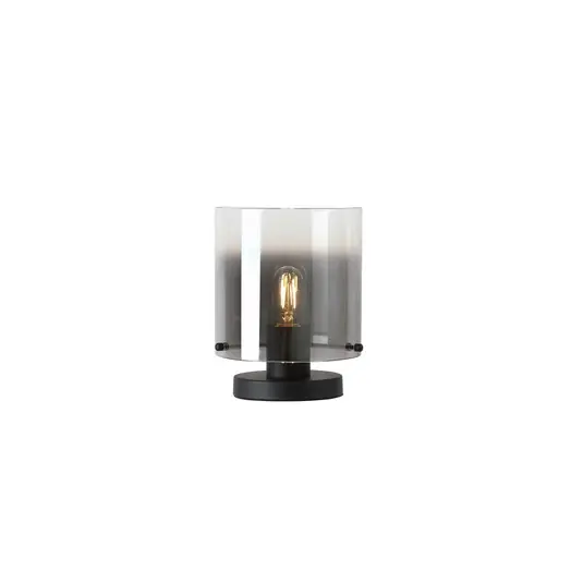 Compra Oggi Stesso Lampada da tavolo Sweden, nero/grigio fumo, acciaio, vetro, E27