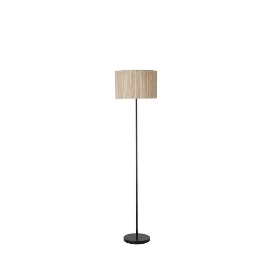 Prezzo Basso Piantana Meadow, nero, marrone, fibra naturale, acciaio