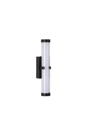 Applique a LED a morsetto, acciaio bianco/nero, vetro, IP44 Novità