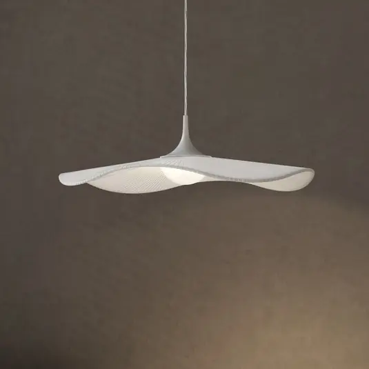 Nuova Collezione Lampada LED a sospensione Mediterránia di Bover, bianco, Ø 52 cm, plastica