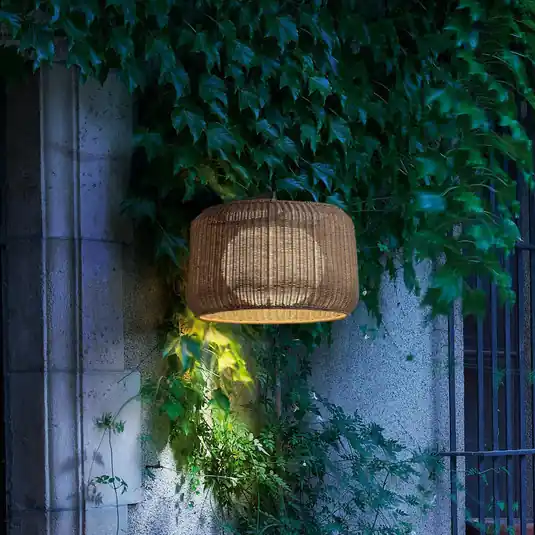 Bover Applique da esterni LED Fora A, marrone grafite/marrone, Ø 50 cm Reso Gratuito