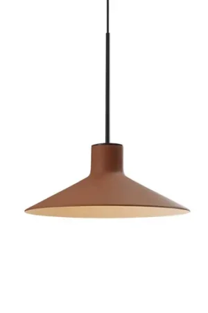 Bover Lampada LED a sospensione Platet, nero/terracotta Ultima Occasione