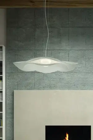 Bover Lampada LED a sospensione Mediterránia S/105.2, bianco/crema Offerta Speciale