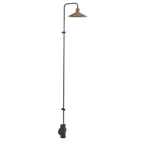 Quantità Limitata Bover Applique a LED Platet A/06, colore nero/ottone antico