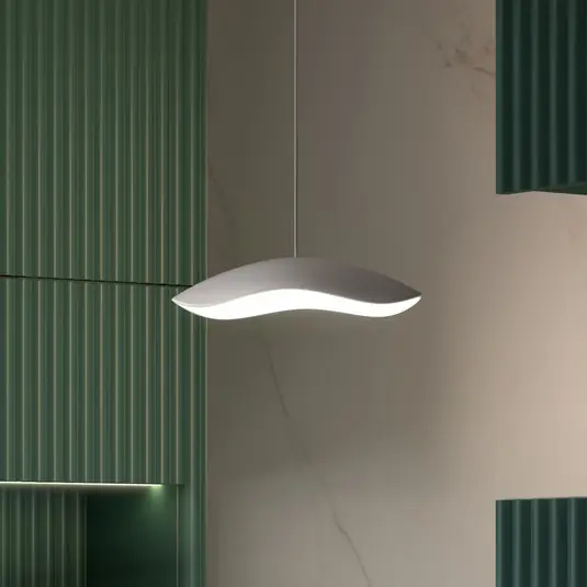 Professionale Bover Lampada LED a sospensione Valentina S24, grigio/bianco