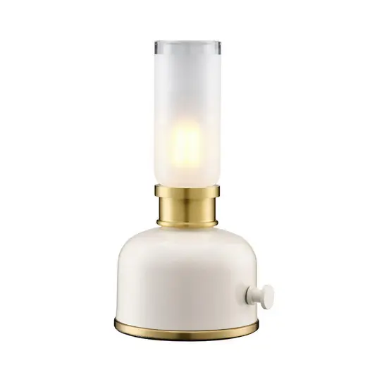 PR Home Lampada da tavolo LED Frida, beige, altezza 22 cm Ultime Pezzi