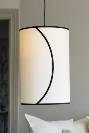 Direttamente Dal Produttore PR Home Lampada a sospensione Ava, Ø 30 cm, cotone biologico, color crema