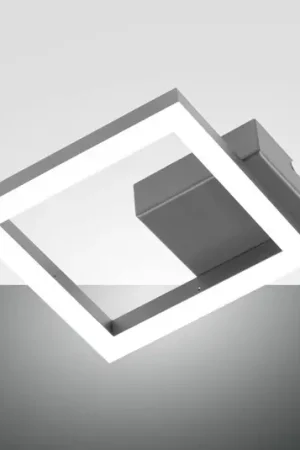 Applique a LED Bard, colore oro, 17 x 17 cm, metallo, dimmerabile Più Venduto