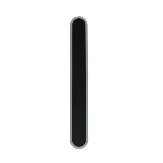 Professionale Applique da esterni LED Bordo Oval, altezza 60 cm, nero, alluminio