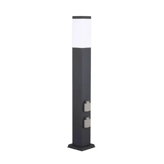 Novità Lampione 400166140, altezza 80 cm, V2A, antracite, 2 prese