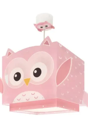 Lampada a sospensione Dalber LITTLE OWL, rosa, E27 Super Prezzo