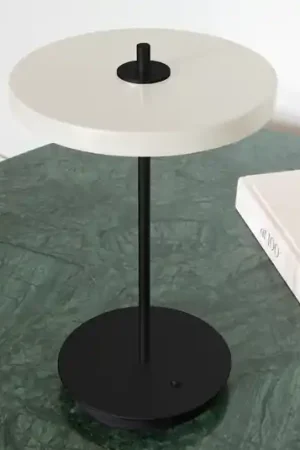 UMAGE Lampada LED da tavolo Asteria Move bianco perla/nero 31cm Consegna Rapida