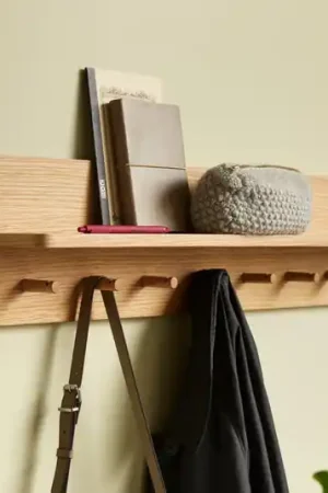 Appendiabiti Hübsch Space Large, color rovere, lunghezza 80 cm Solo Oggi