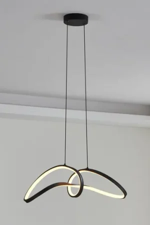 Spedizione Espresso EGLO connect Lampada LED a sospensione Calarossa-Z, nero, alluminio