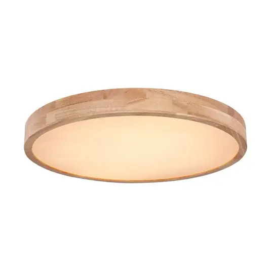 Plafoniera LED Rainer, Ø 60 cm, effetto legno, metallo, CCT Ultima Occasione