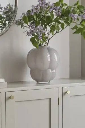 Vaso AYTM Uva, Ø 32 cm, tortora, vetro, soffiato a bocca Spedito Oggi