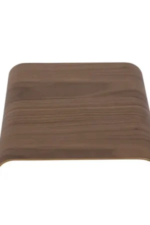 Vassoio AYTM Curva, color noce, 33 x 32 x 4 cm, legno Compra Online