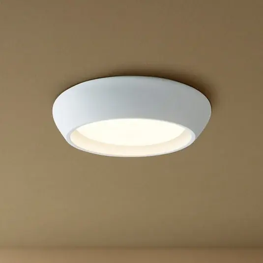 Plafoniera Beacon Fjord, bianca, gesso, Ø 28 cm, GX53 Must-Have