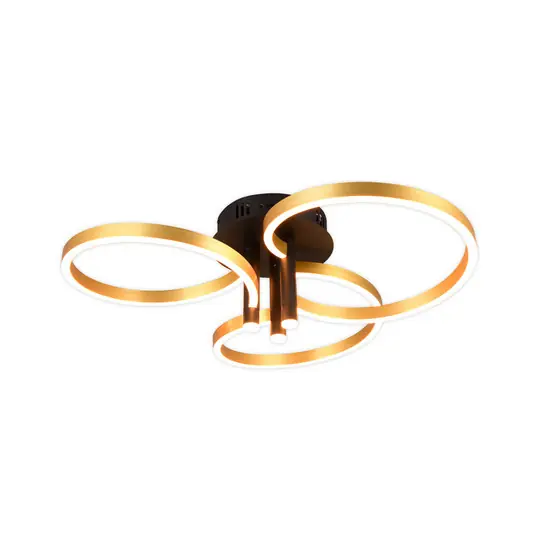 Occasione Plafoniera LED Caruso, oro/nero, Ø 66 cm metallo CCT dimmerabile