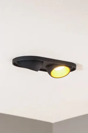 Miglior Prezzo Bega Faretto da incasso a LED Studio Line, nero/ottone, a 2 luci.