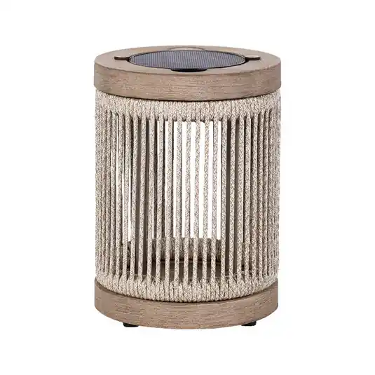 Ultimissimo Modello Les Jardins Lampada da tavolo solare a LED Rop&Strip, grigio/beige