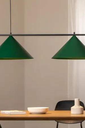 Super Prezzo Lampada a sospensione Capital, verde, a 2 luci, Ø 46 cm, GX53