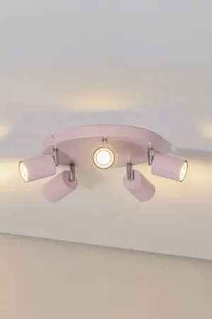 Faretto da soffitto Fun, rosa, Ø 30 cm, regolabile, GU10 Esclusivo