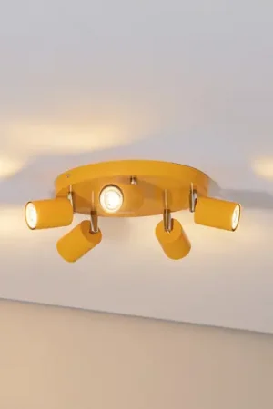Faretto da soffitto Fun, giallo, Ø 30 cm, regolabile, GU10 A Buon Prezzo